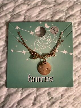 Forever 21 Gold Taurus Constellation Necklace